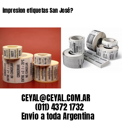 impresion etiquetas San José?