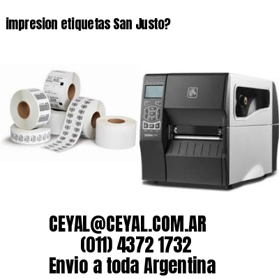 impresion etiquetas San Justo?