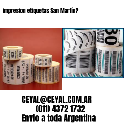 impresion etiquetas San Martín?