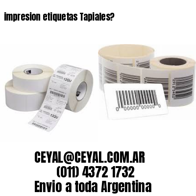 impresion etiquetas Tapiales?