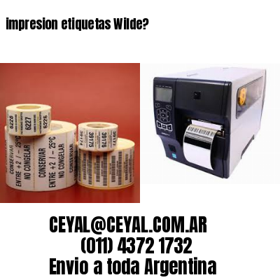 impresion etiquetas Wilde?