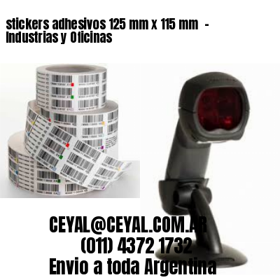 stickers adhesivos 125 mm x 115 mm  – Industrias y Oficinas