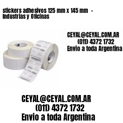 stickers adhesivos 125 mm x 145 mm  – Industrias y Oficinas