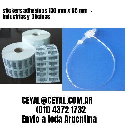 stickers adhesivos 130 mm x 65 mm  – Industrias y Oficinas