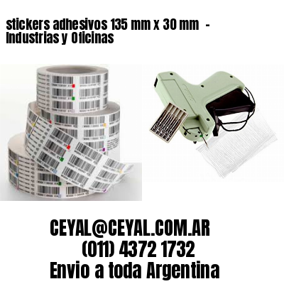 stickers adhesivos 135 mm x 30 mm  – Industrias y Oficinas