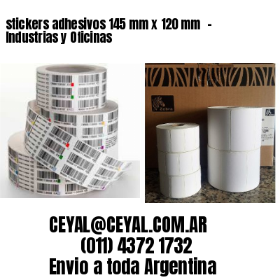 stickers adhesivos 145 mm x 120 mm  – Industrias y Oficinas