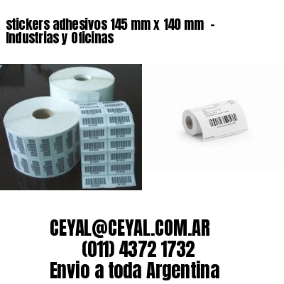 stickers adhesivos 145 mm x 140 mm  – Industrias y Oficinas