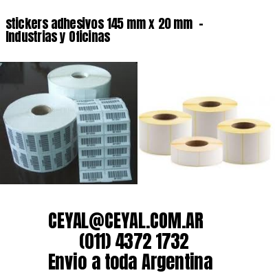 stickers adhesivos 145 mm x 20 mm  – Industrias y Oficinas