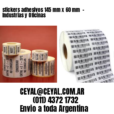 stickers adhesivos 145 mm x 60 mm  – Industrias y Oficinas
