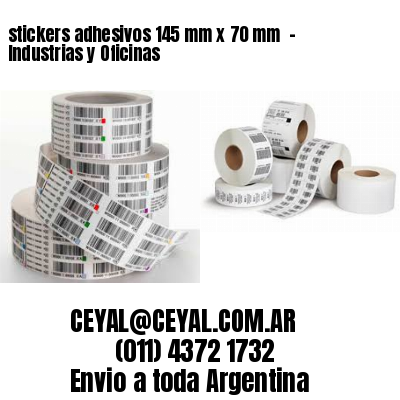 stickers adhesivos 145 mm x 70 mm  – Industrias y Oficinas