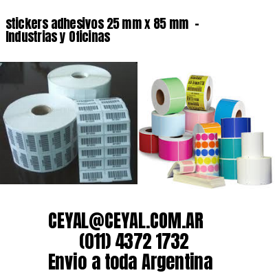 stickers adhesivos 25 mm x 85 mm  – Industrias y Oficinas