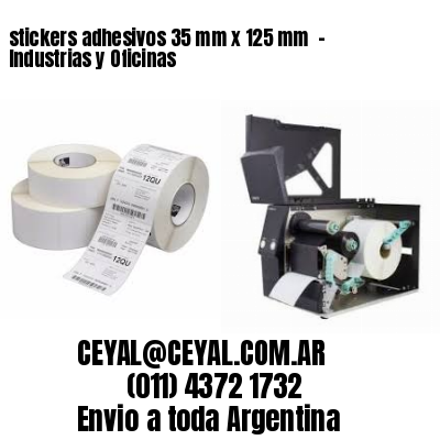 stickers adhesivos 35 mm x 125 mm  – Industrias y Oficinas
