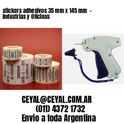 stickers adhesivos 35 mm x 145 mm  – Industrias y Oficinas