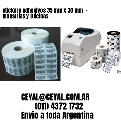stickers adhesivos 35 mm x 30 mm  – Industrias y Oficinas