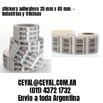stickers adhesivos 35 mm x 65 mm  – Industrias y Oficinas