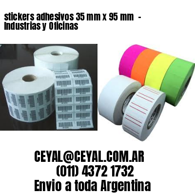 stickers adhesivos 35 mm x 95 mm  – Industrias y Oficinas
