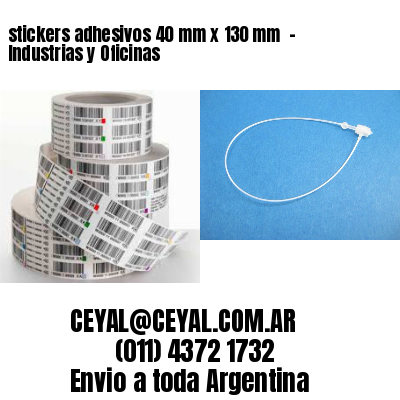 stickers adhesivos 40 mm x 130 mm  – Industrias y Oficinas