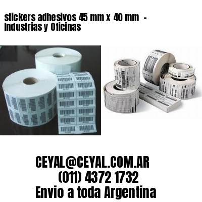 stickers adhesivos 45 mm x 40 mm  – Industrias y Oficinas