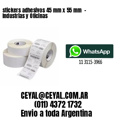 stickers adhesivos 45 mm x 55 mm  – Industrias y Oficinas