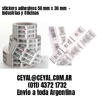stickers adhesivos 50 mm x 30 mm  – Industrias y Oficinas
