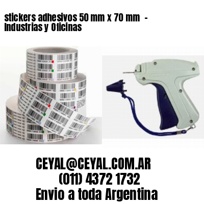 stickers adhesivos 50 mm x 70 mm  – Industrias y Oficinas