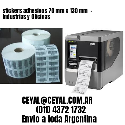 stickers adhesivos 70 mm x 130 mm  – Industrias y Oficinas