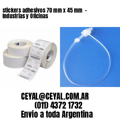 stickers adhesivos 70 mm x 45 mm  – Industrias y Oficinas