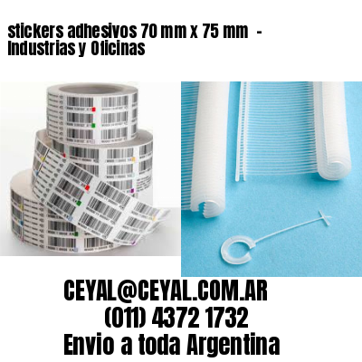 stickers adhesivos 70 mm x 75 mm  – Industrias y Oficinas