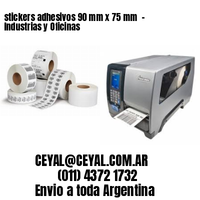 stickers adhesivos 90 mm x 75 mm  – Industrias y Oficinas