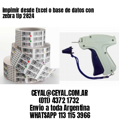 impimir desde Excel o base de datos con zebra tlp 2824
