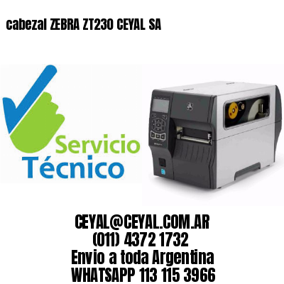 cabezal ZEBRA ZT230 CEYAL SA