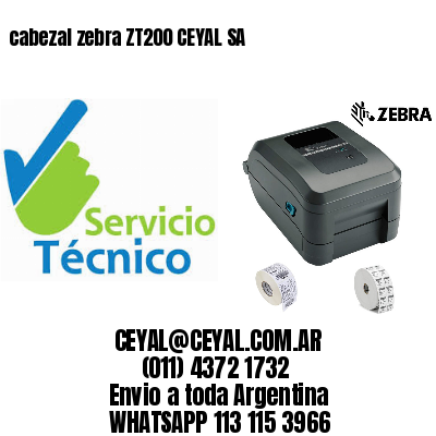 cabezal zebra ZT200 CEYAL SA