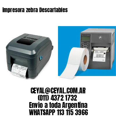 impresora zebra Descartables