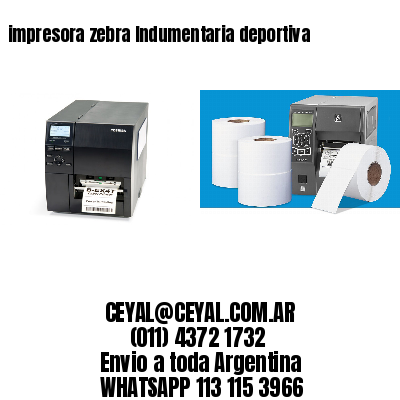 impresora zebra Indumentaria deportiva