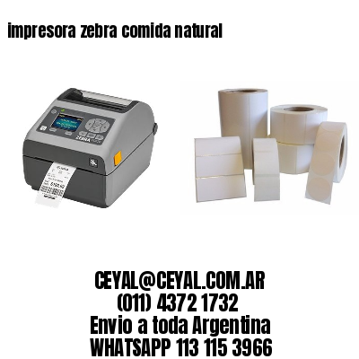 impresora zebra comida natural