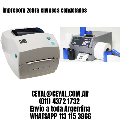 impresora zebra envases congelados
