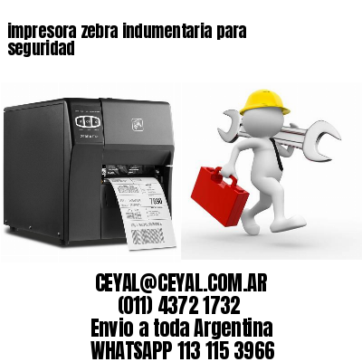 impresora zebra indumentaria para seguridad