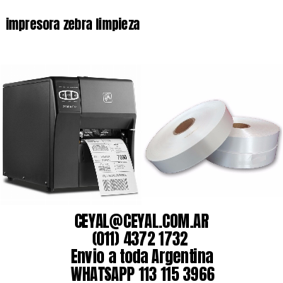 impresora zebra limpieza
