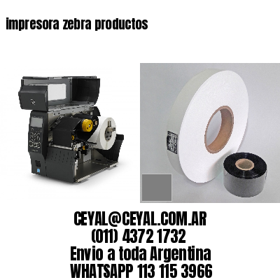 impresora zebra productos