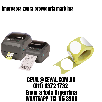 impresora zebra proveduria maritima