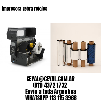 impresora zebra relojes
