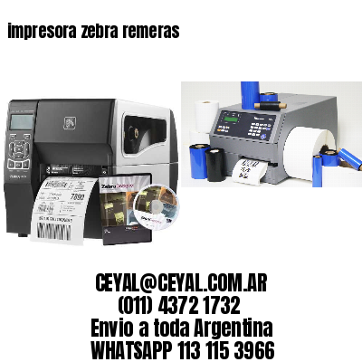 impresora zebra remeras