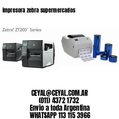 impresora zebra supermercados