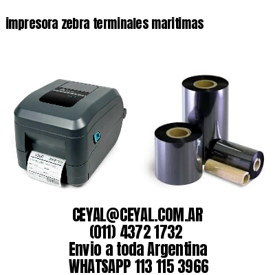 impresora zebra terminales maritimas