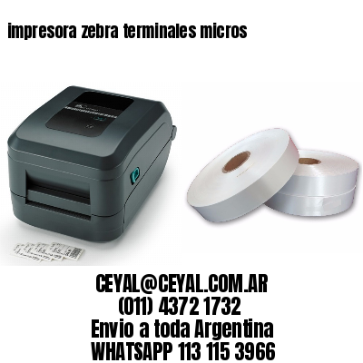 impresora zebra terminales micros