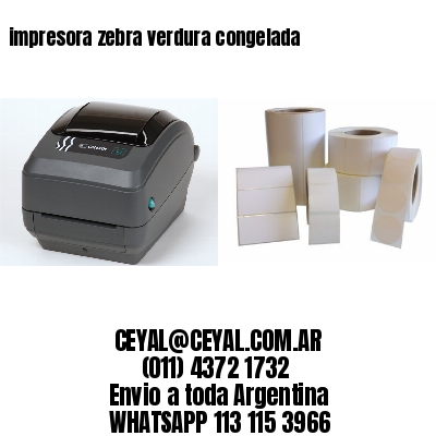 impresora zebra verdura congelada