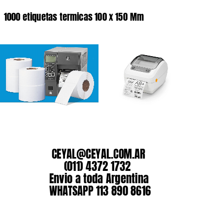 1000 etiquetas termicas 100 x 150 Mm