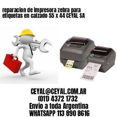 reparacion de impresora zebra para etiquetas en calzado 55 x 44 CEYAL SA