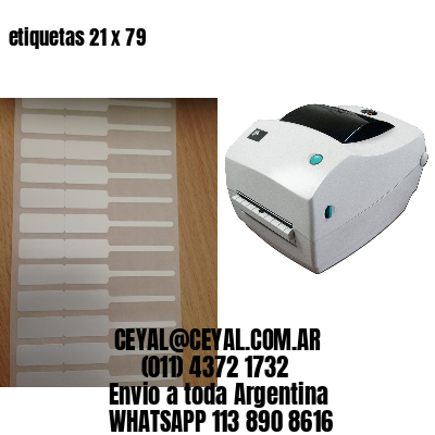 etiquetas 21 x 79