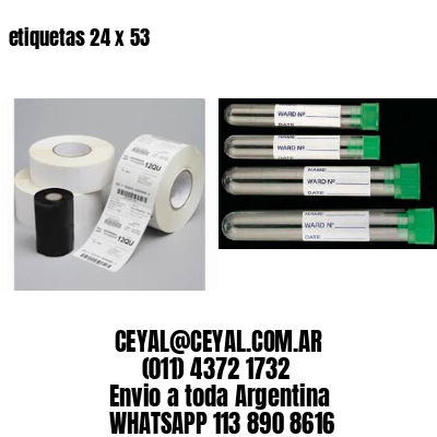 etiquetas 24 x 53